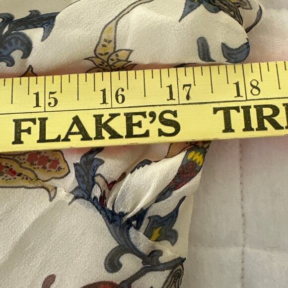 REDUX PHILIP DICAPRIO Dress Womens 6 Floral Silk Midi Feminine Romantic Fairy - Picture 6 of 9